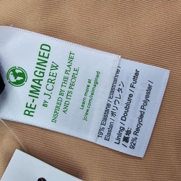 J Crew Swim Bottom Pink Cross Front Bikini High Rise Cut Cheeky Suit BE812 - Picture 7 of 10